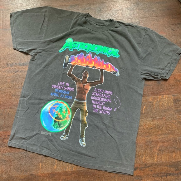 Travis Scott x Fortnite Back Bling T-Shirt - Picture 3 of 6